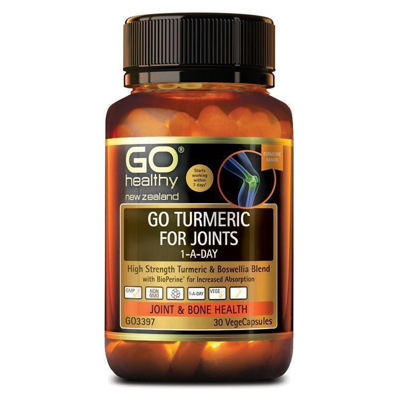 Buy Go Healthy Turmeric for Joints 1 A Day 30 Vegetable Capsules Online at Chemist Warehouse®