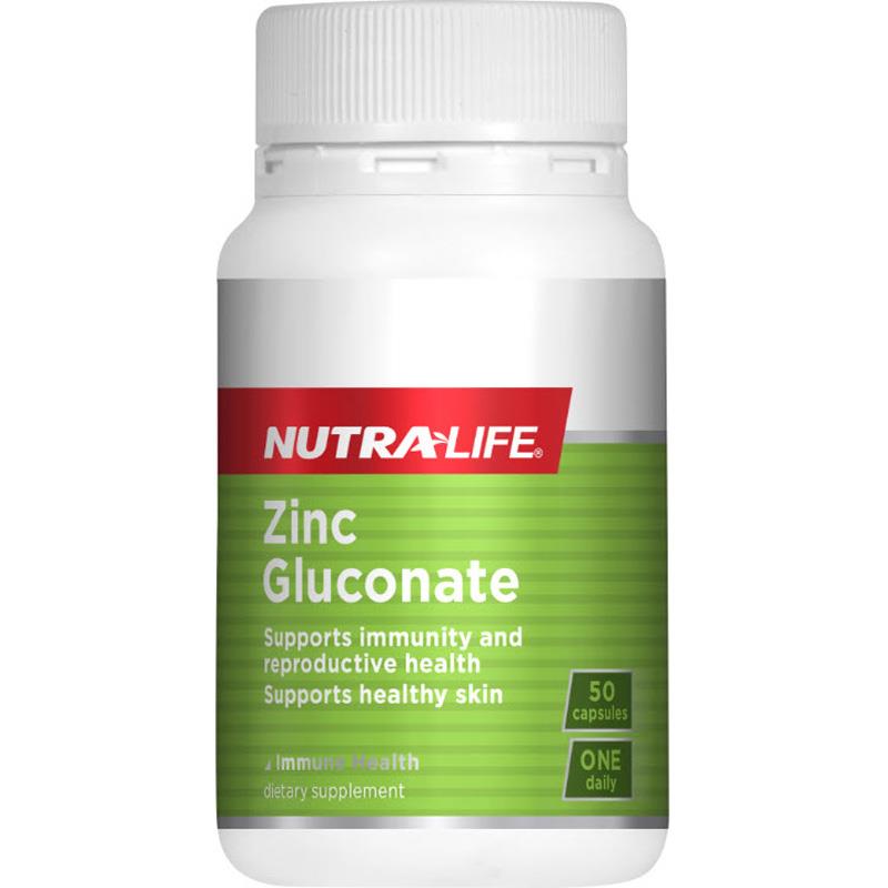 Buy NutraLife Zinc Gluconate 50 Capsules Online at Chemist Warehouse®
