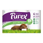 Purex Toilet Tissue White 6 Pack