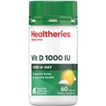 Healtheries Vit D 1000 IU 60 Capsules