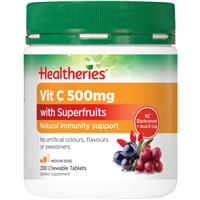 Healtheries Vit C 500mg Plus Superfruits 200