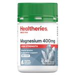 Healtheries Magnesium 400mg High Strength 1-a-Day 60 Capsules