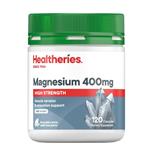 Healtheries Magnesium 400mg High Strength 1-a-Day 120 Capsules