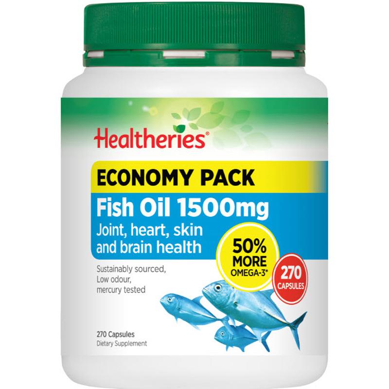 Buy Healtheries Fish Oil 1500mg 270 Capsules Online at Chemist Warehouse®