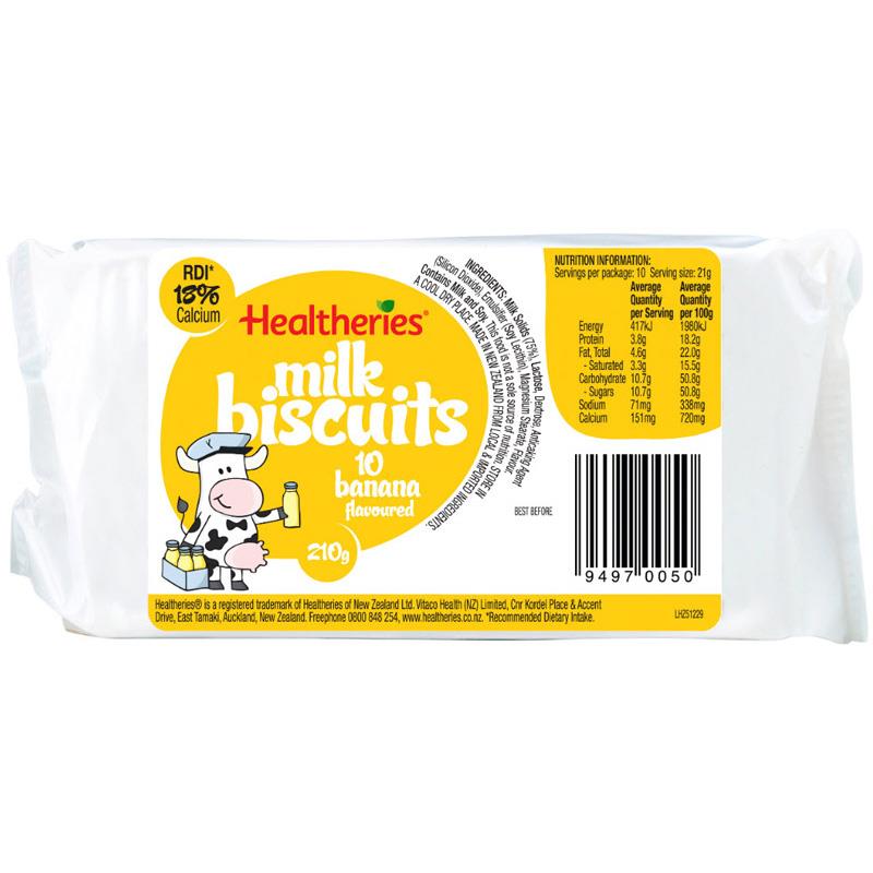 Buy Healtheries Milk Biscuits Banana 10 Online at Chemist Warehouse®