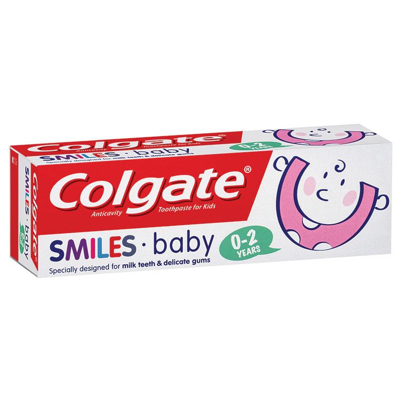 Buy Colgate Smiles Baby 02 Years Anticavity Kids Milk teeth Toothpaste 50mL Online at Chemist