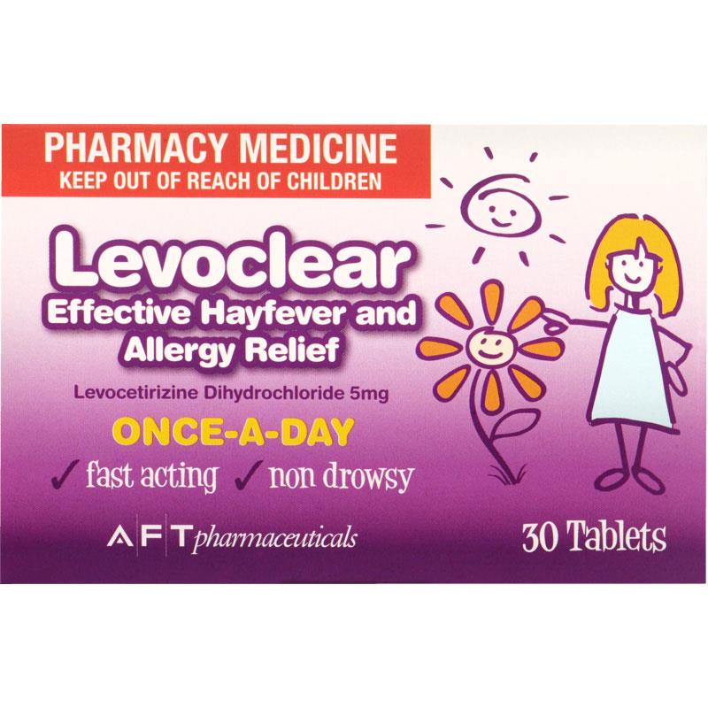 Buy Levoclear Hayfever and Allergy Relief 5mg Tablets 30 Online at