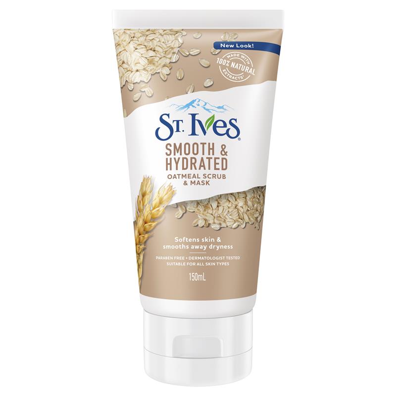 Buy St Ives Smooth and Hydrated Scrub Mask Oatmeal 150ml Online at