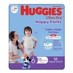 Huggies Ultra Dry Nappy Pants Junior Boy 16 Pack