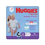 Huggies Ultra Dry Nappy Pants Walker Boy 18 Pack