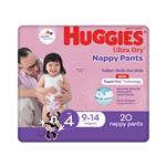 Huggies Ultra Dry Nappy Pants Toddler Girl 20 Pack