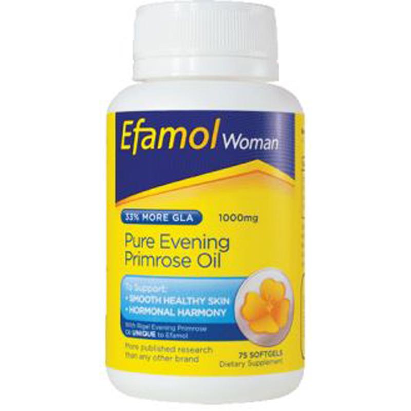 Buy Efamol Pure Evening Primrose Oil 1000mg 75 Soft Gels Online at