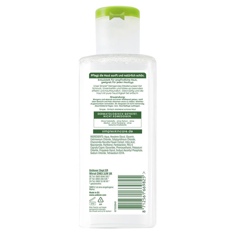 Buy Simple Kind To Skin Micellar Water 200ml Online At Chemist Warehouse®