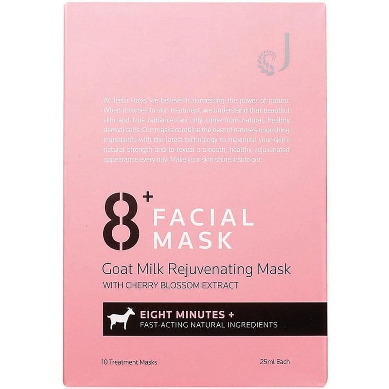 Buy Jema Rose 8+ Minute Goat Milk Rejuvenating Mask 10 Sheets Online at