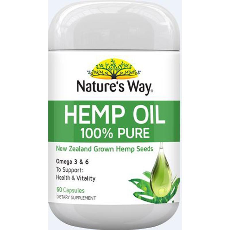 Buy Nature's Way Superfood Hemp Seed Oil 60 Tablets Online