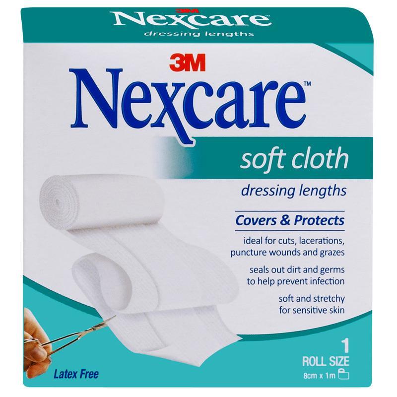 Buy Nexcare Soft Cloth Dressing 8cm x 1m Online at Chemist Warehouse®
