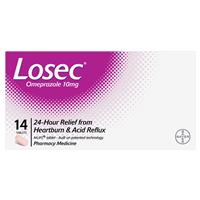 Buy Losec 10mg Omeprazole 14 Tablets OTC Pack Online at Chemist Warehouse®