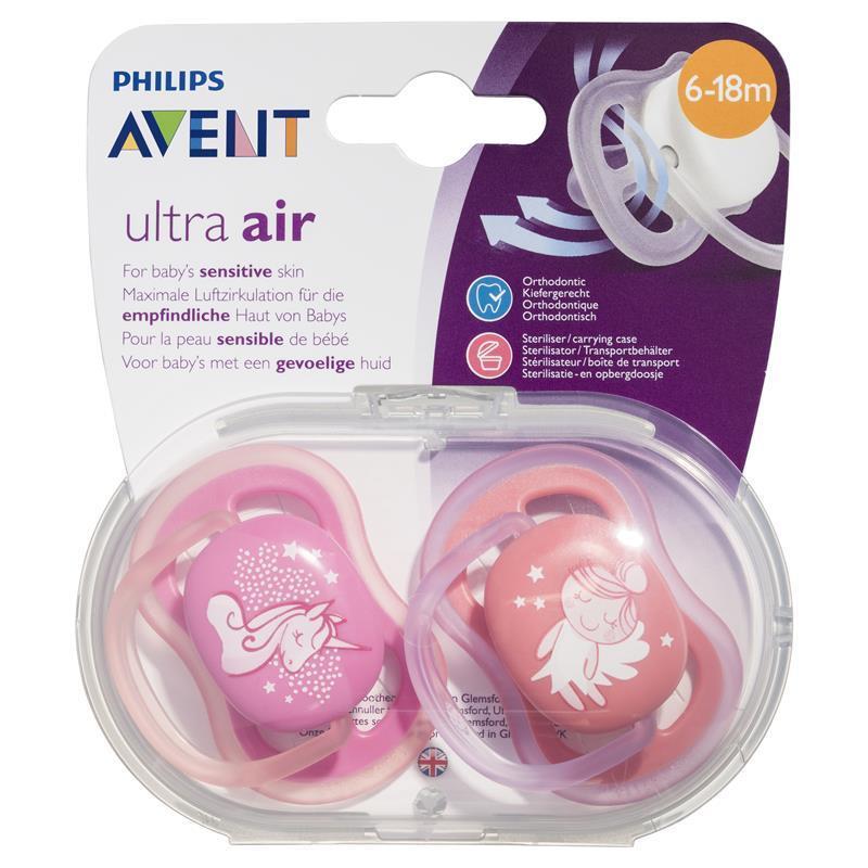 Buy Avent Soother Ultra Air Design 618m 2 Pack Online at Chemist