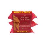 Health & Beauty Facial Wipes 30 x 3 Pack