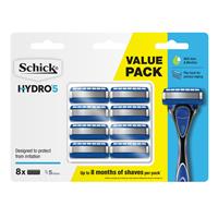 Buy Schick Hydro 5 Refill A5 8 Pack Online at Chemist Warehouse®