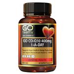 GO Healthy Co-Q10 400mg One-A-Day 30 Capsules