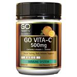 GO Healthy Vita-C 500mg Orange Chewable 100 Tablets