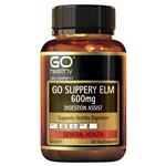 GO Healthy Slippery Elm 600mg 60 VegeCapsules