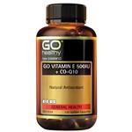 GO Healthy Vitamin E 500IU + CoQ10 130 VegeCapsules