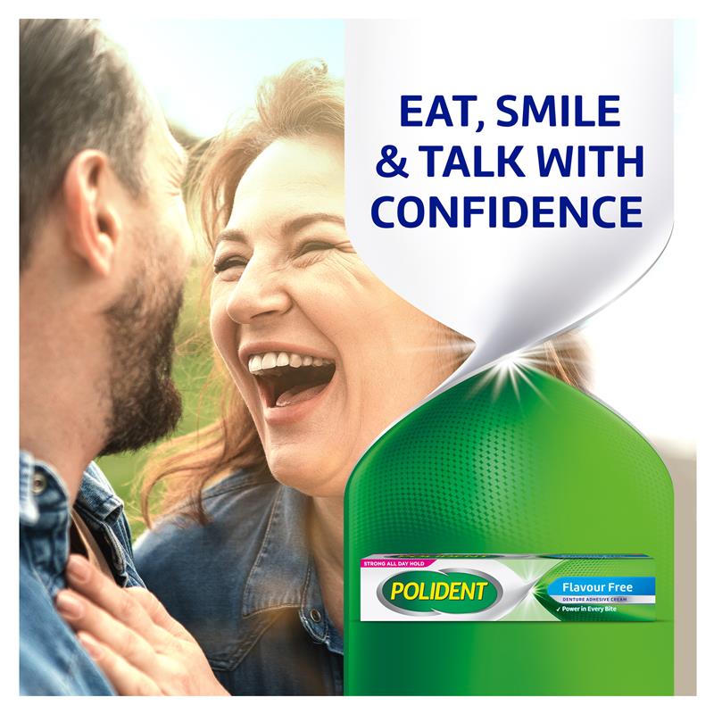 Buy Polident Denture Adhesive Cream Flavour Free 2 x 60g Pack Exclusive