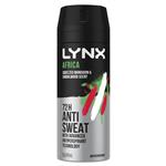 Lynx Deodorant Antiperspirant Africa G.O.A.T 165ml