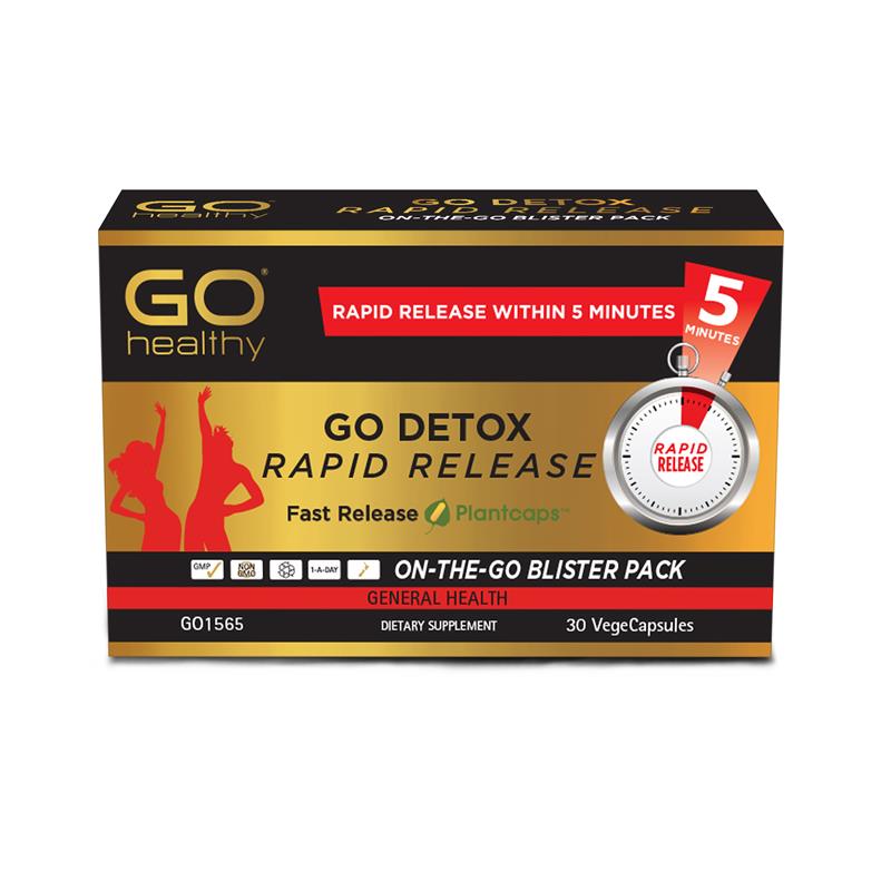 Buy GO Healthy Detox Rapid Release 30 Vege Capsules Online at Chemist