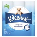 Kleenex Toilet Paper Complete Clean 9 Pack